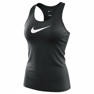 Nike Women's Black Tank Top with White Logo